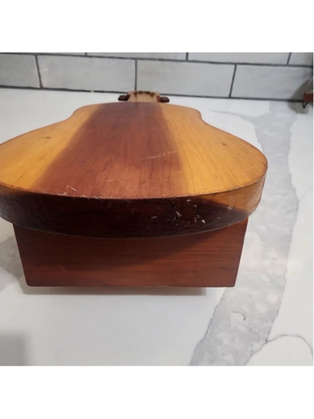 Guitar Wood Shaped Wall Decor Display Shelf.